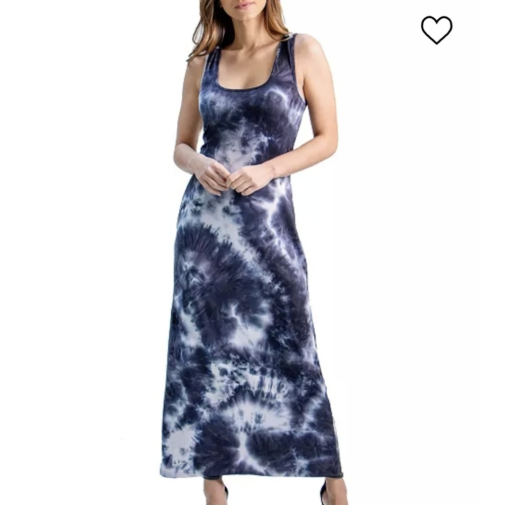 Violet weekend stretchy tie dye maxi dress sz large *B